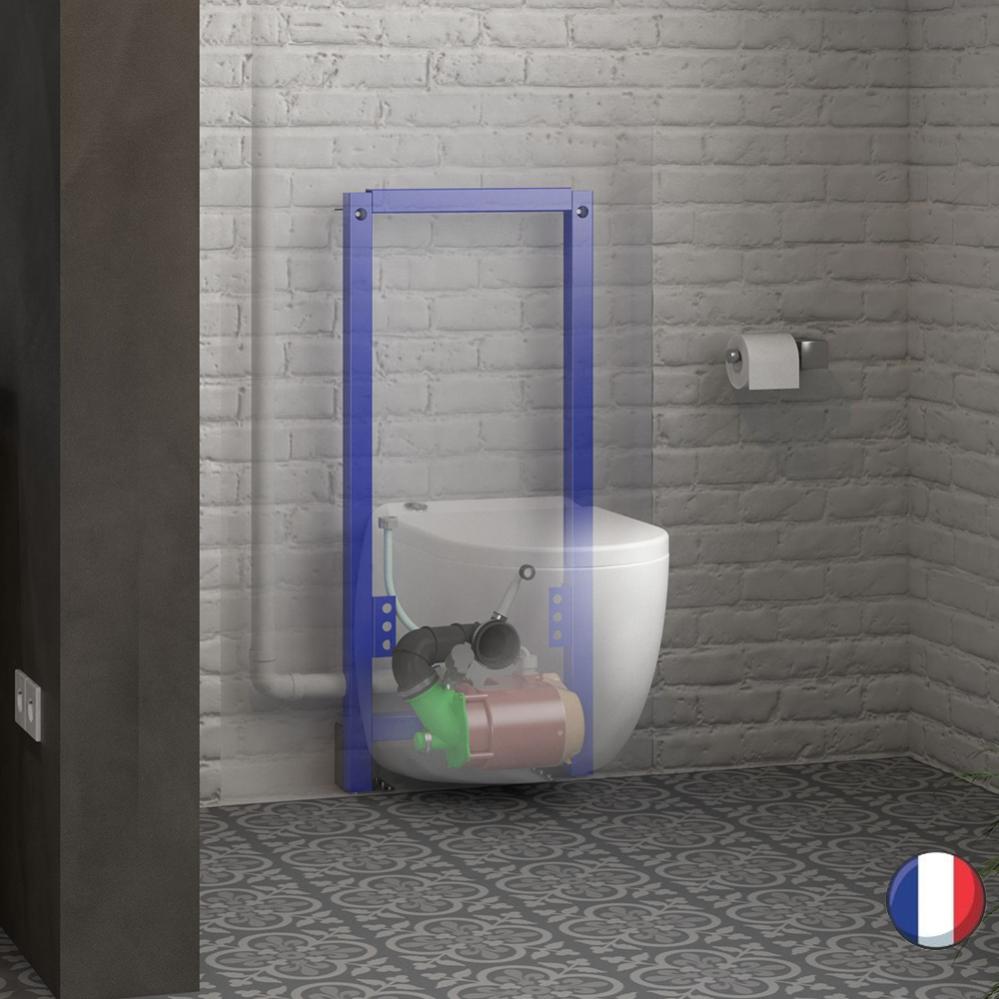 WC broyeur suspendu WATERMATIC W40SP Silence avec abattant