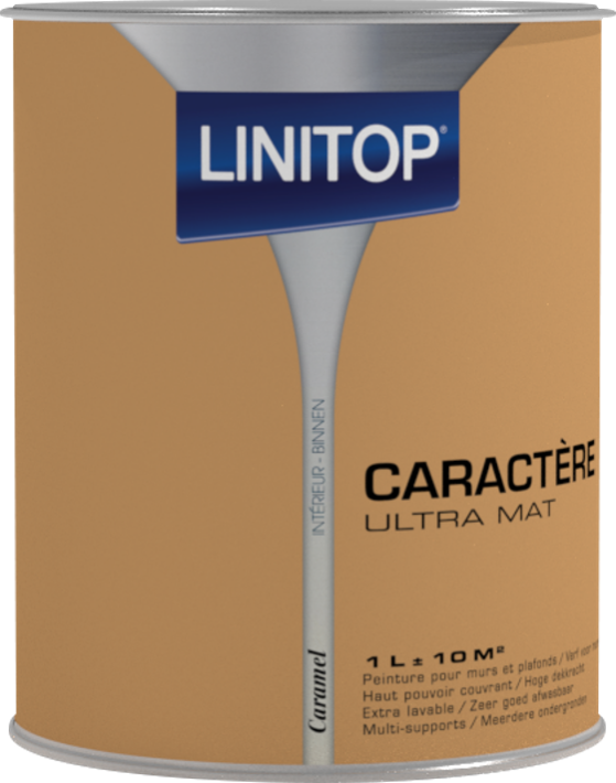 Peinture ultra mat pour murs et plafonds Owatrol LINITOP CARACTÈRE Caramel (ox61) 1 litre
