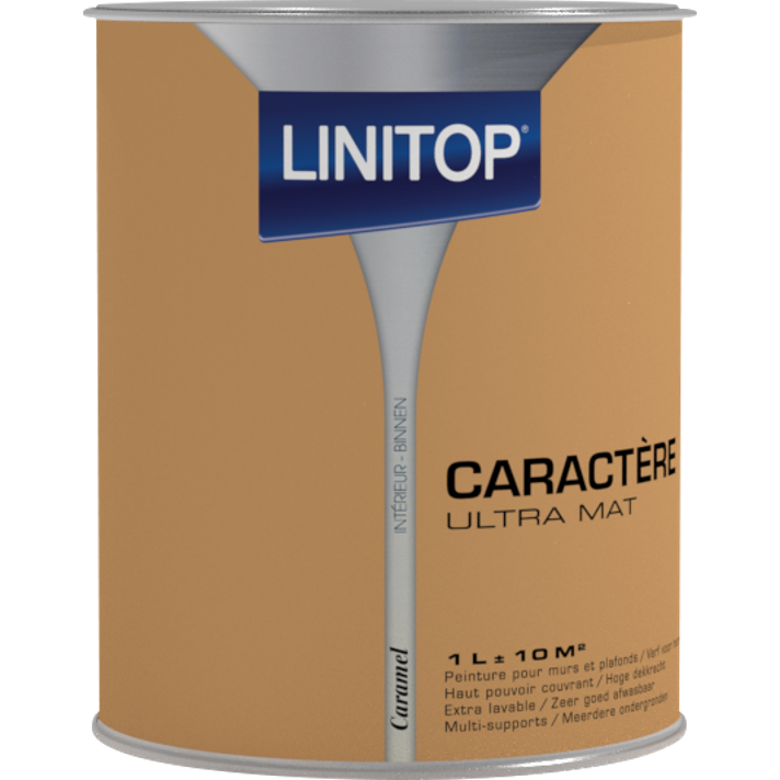 Peinture ultra mat pour murs et plafonds Owatrol LINITOP CARACTÈRE Caramel (ox61) 1 litre 0