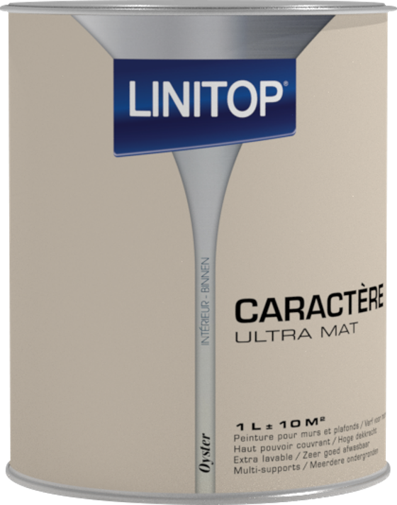Peinture ultra mat pour murs et plafonds Owatrol LINITOP CARACTÈRE Blanc Oyster (li26) 1 litre