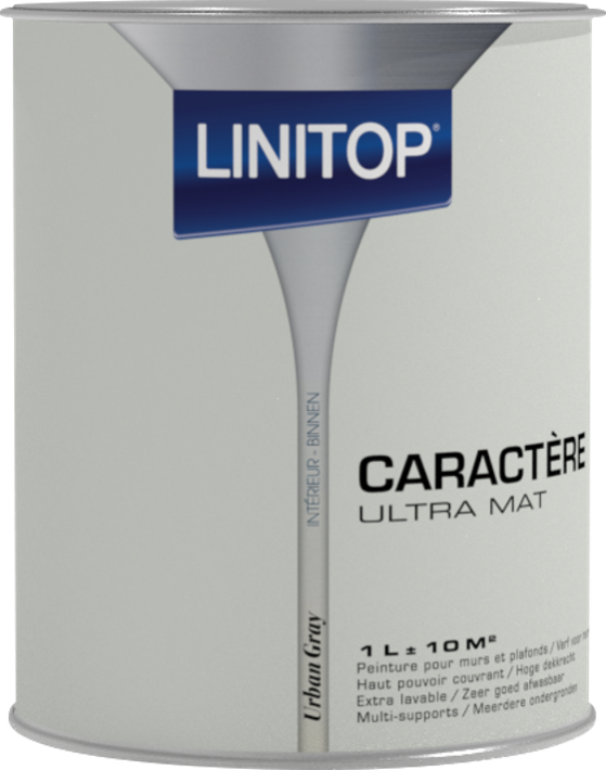 Peinture ultra mat pour murs et plafonds Owatrol LINITOP CARACTÈRE Gris Urban Gray (li35) 1 litre