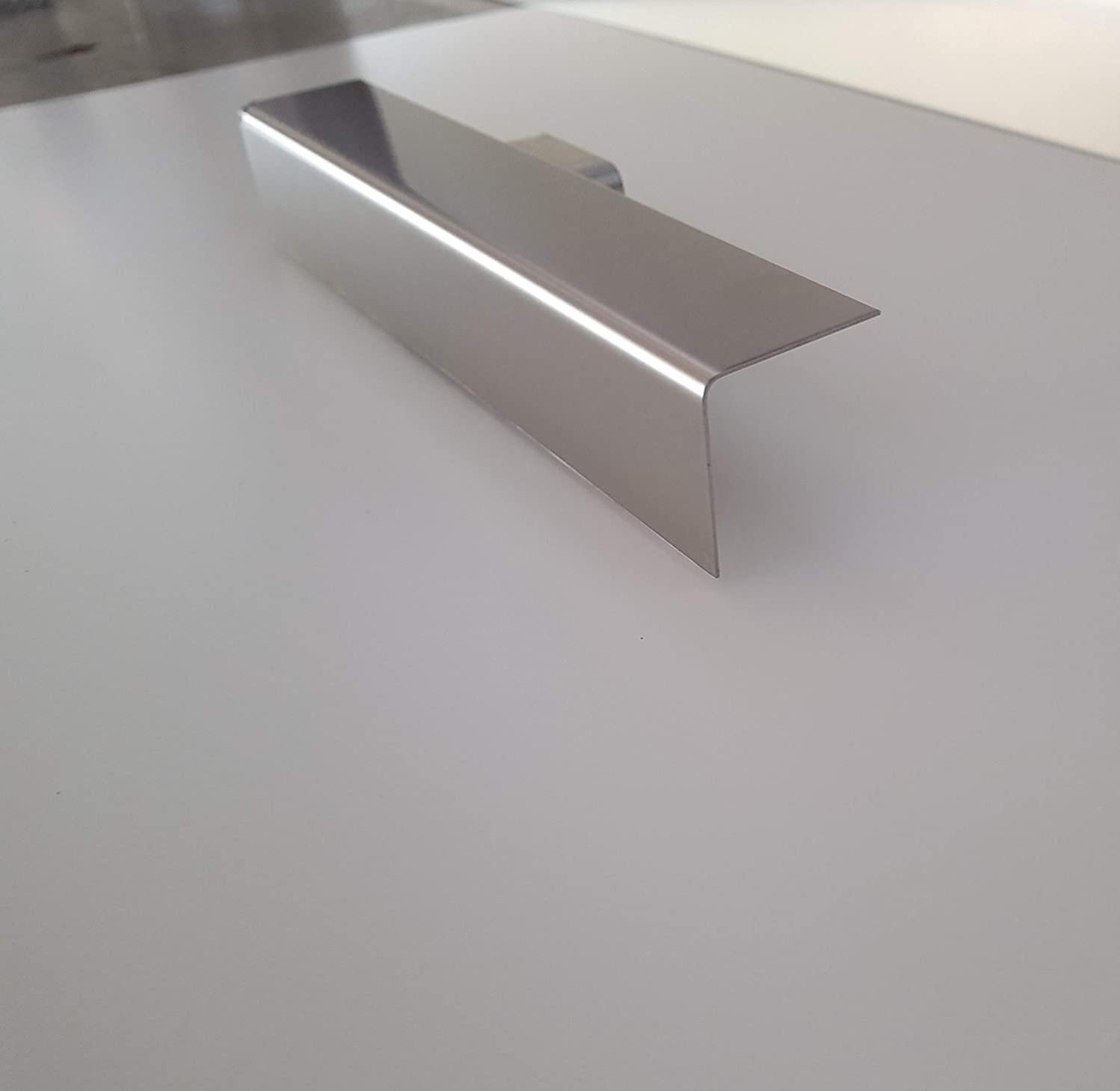 Lot 5 Cornières d'angle inox1B-épaisseur 1 mm- Long 150 cm (4 cm x 4 cm )