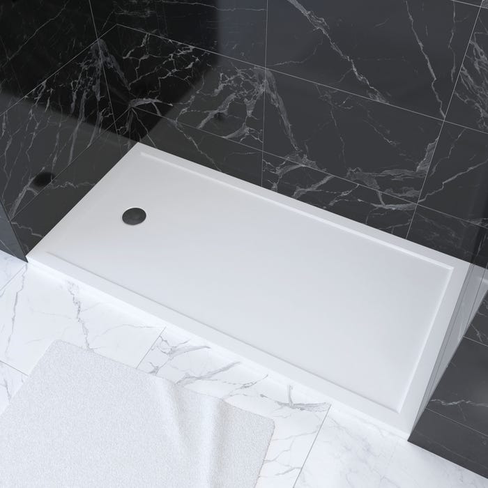 Receveur acrylique blanc 80x160x5,5cm - WHITENESS 160 0