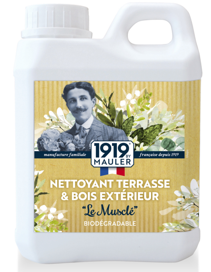 Nettoyant terrasse bois 1L - 10-15m2 : "Le Musclé" 1919 BY MAULER bois résineux, bois exotique, autoclave, composite