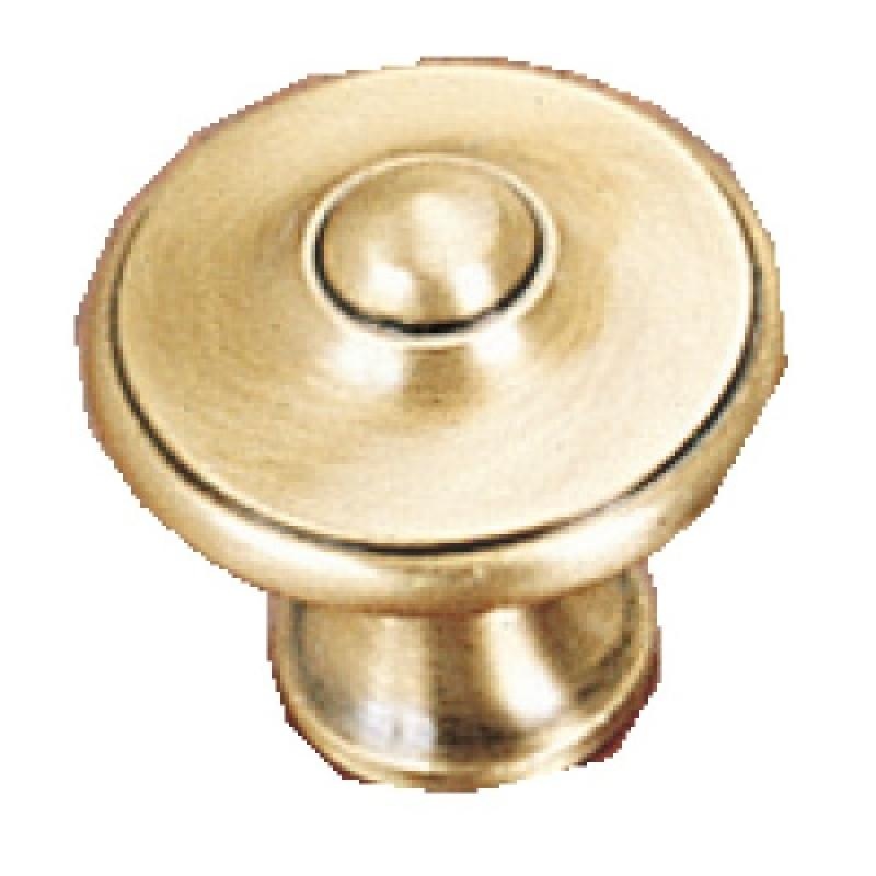 Bouton Lyonnais Ø 34 mm laiton vieilli