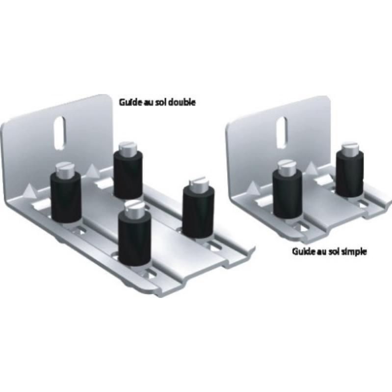 Guide bas simple réglable en épaisseur pour volets coulissants Win-Slide et Win-Slide R