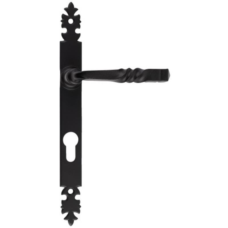 Plaques étroites de 285 x 25 mm finition fer noir cémenté pour Ensemble Bourgogne clé I 0