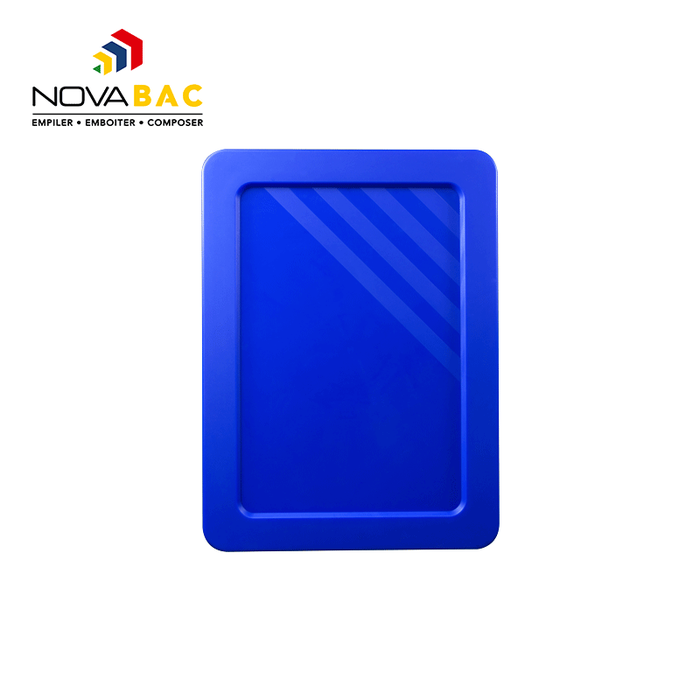 Couvercle pour bacs gerbables Novabac coloris bleu roi 18 litres 1
