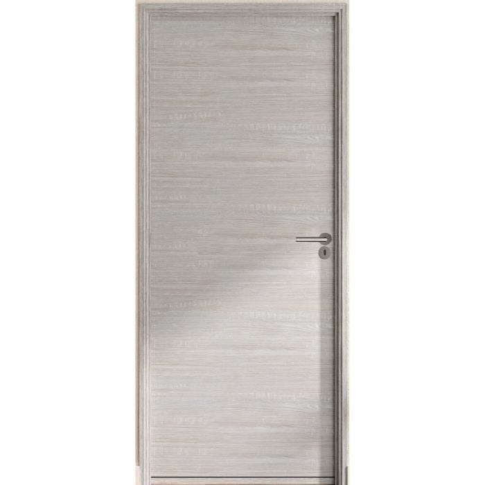 Bloc Porte ajustable décor chêne gris BILBAO - poussant Gauche - H 204 x L 73 cm 4