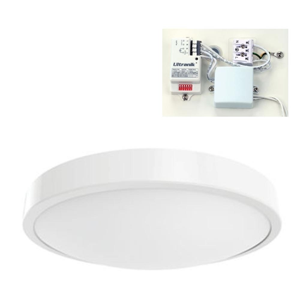 aric 50510 | aric 50510 - c4 r- plafonnier / appllique murale ip44 led intég. 16w 4000k 1150lm