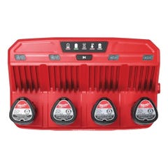 Chargeur Multibays séquentiel 4 batteries 12V Milwaukee M12 C4 4932430554 2