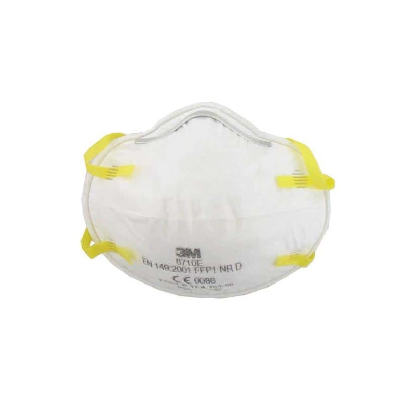 Masque 3M 8710 anti-poussières FFP1 sans soupape x 20 0
