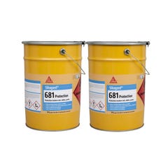 Lot de 2 protections incolores pour sols SIKA Sikagard 681 Protection - 11L 0