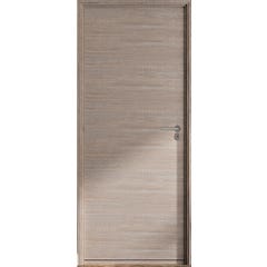 Bloc Porte ajustable décor chêne gris clair BILBAO - poussant gauche - H 204 x L 83 cm 1