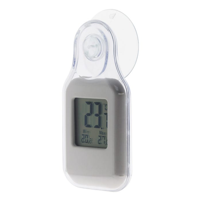 Thermomètre digital intérieur/extérieur blanc - Otio 2