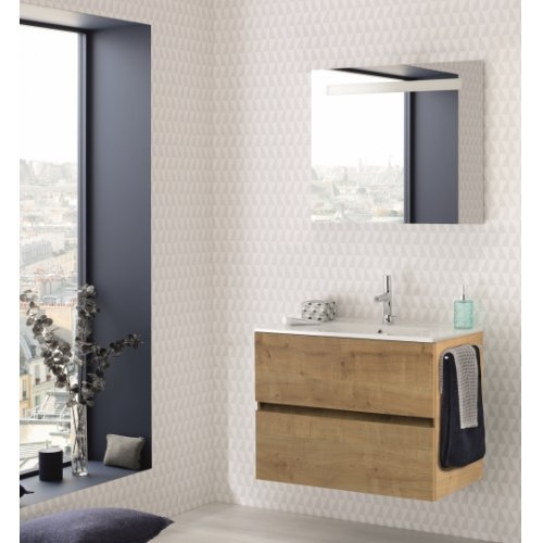 Meuble simple vasque NOLITA Chêne Arlington - 100 cm
