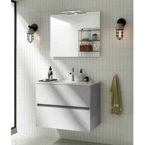 Meuble simple vasque NOLITA Béton - 60 cm