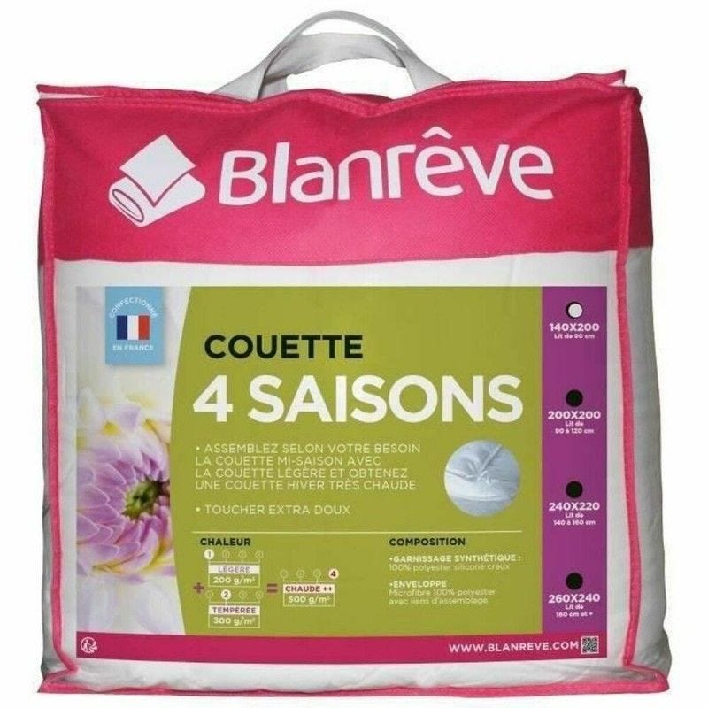 Couette 4 saisons - 140 x 200 cm - Blanc - Blanreve 3