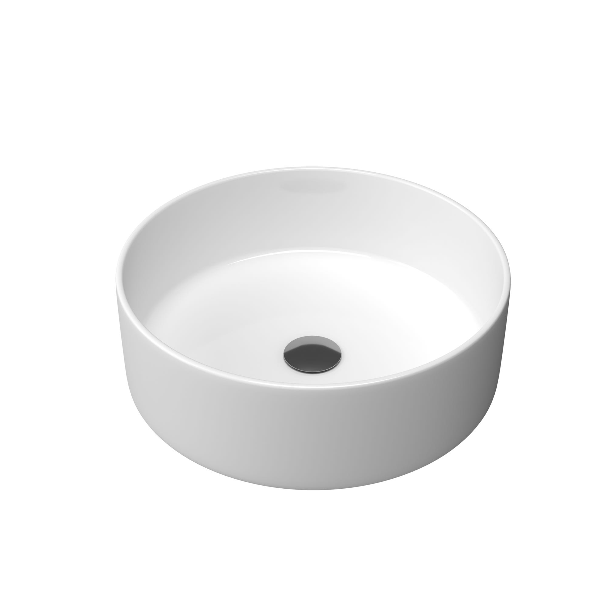 Vasque à poser ronde en céramique - diamètre 36cm - hauteur 11.5cm - POP ROUND 2