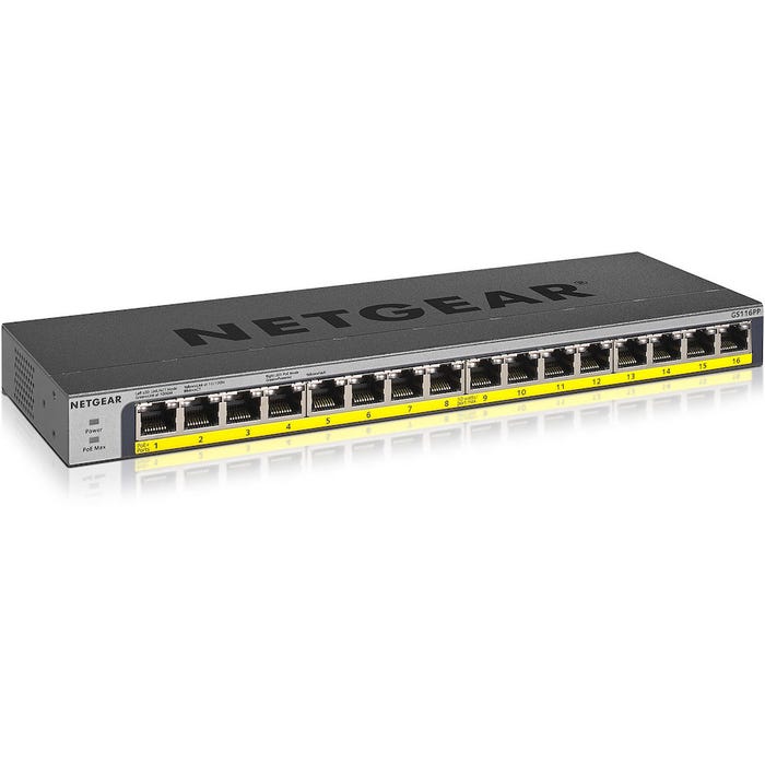 NETGEAR GS116PP Switch Ethernet 16 ports Gigabit PoE+ 183W 0