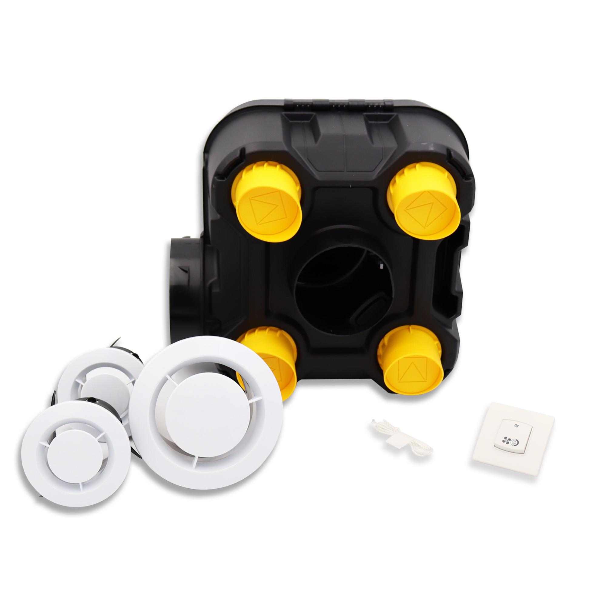 Kit VMC Simple flux autoréglable basse consommation STYL'AIR