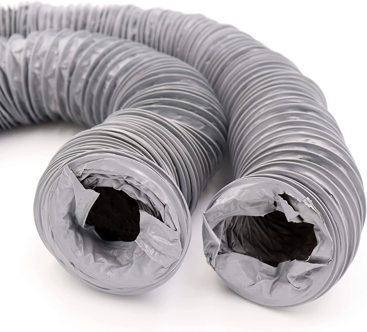 Gaine VMC souple en PVC longueur 6 m, diamètre 125 mm pour VMC simple flux