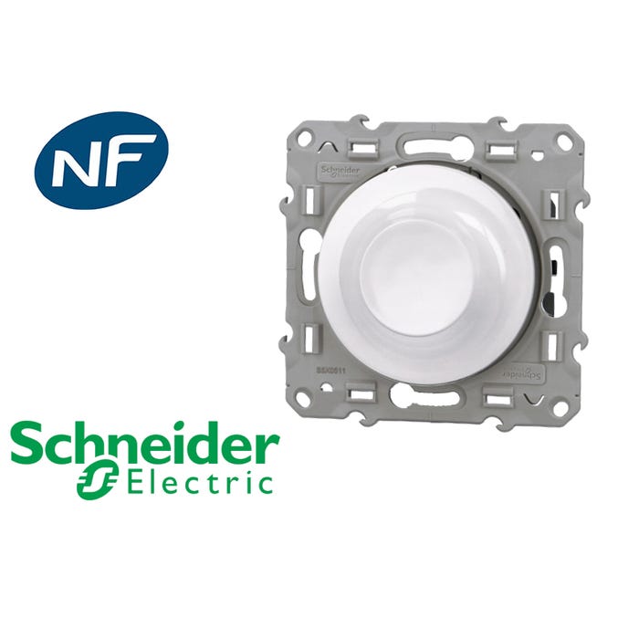Variateur de lumière universel - Odace - Schneider Electric - 3 W 1
