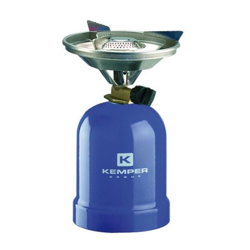 Réchaud à gaz Kemper 2200W Coque Acier Réchaud camping pour cartouche gaz 190g