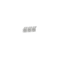 prise de courant - 3 x 2p+t - horizontale - blanc - composable - legrand plexo 069644l 2