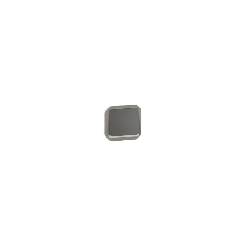 bouton poussoir - no - lumineux - anthracite - composable - legrand plexo 069813l 2