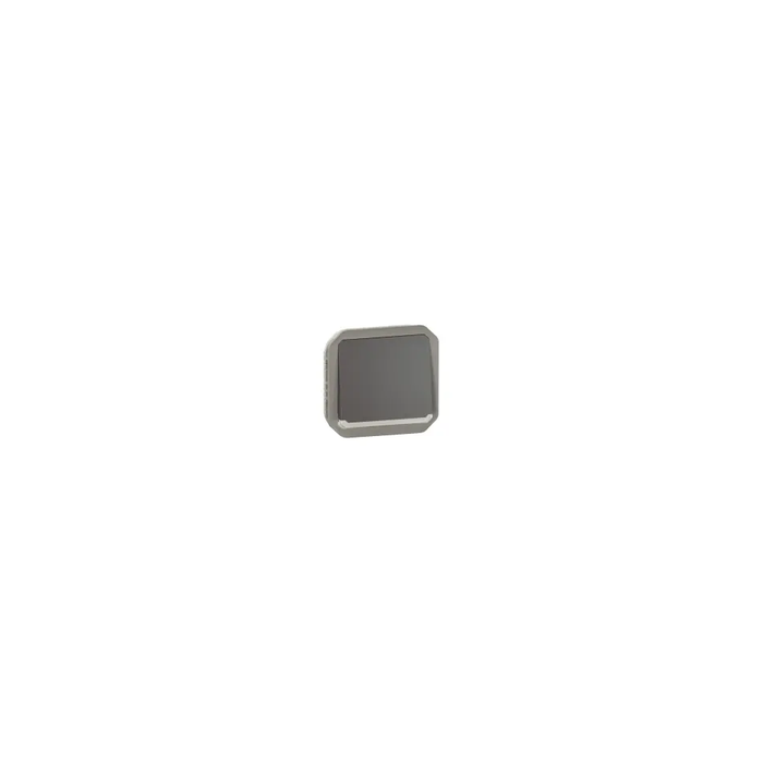 bouton poussoir - no - lumineux - anthracite - composable - legrand plexo 069813l 2