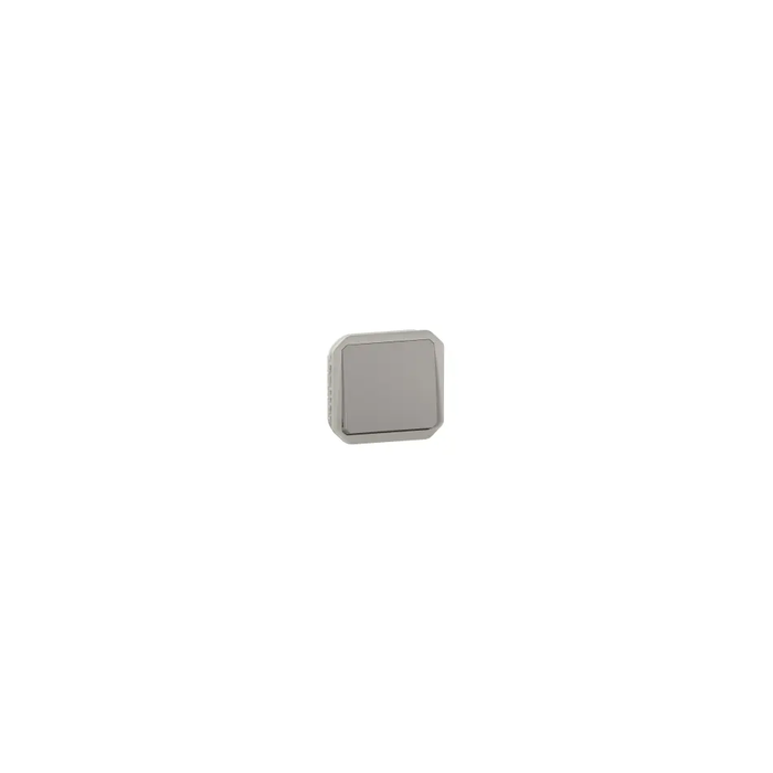 bouton poussoir inverseur - no/nc - gris - composable - legrand plexo 069541l 2