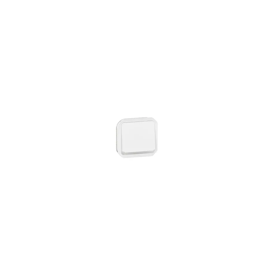 bouton poussoir - no - lumineux - blanc - composable - legrand plexo 069632l 2