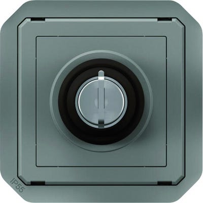 Interrupteur à clé Ronis 3 positions Plexo composable - LEGRAND