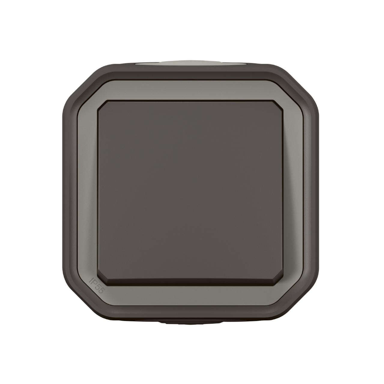 va et vient - 10a - anthracite - saillie - legrand plexo 069761l