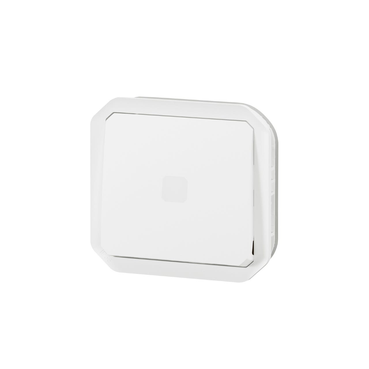 interrupteur temporisé - lumineux - sans neutre - blanc - composable - legrand plexo 069604l 0