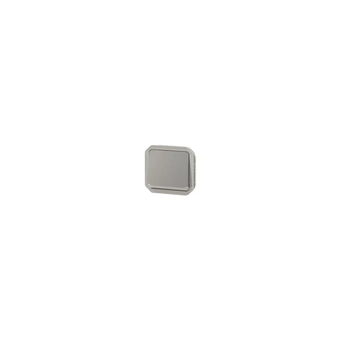 bouton poussoir - no - témoin - gris - composable - legrand plexo 069533l 2