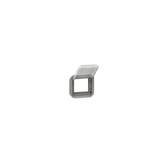 adaptateur - pour fonction mosaic - volet transparent - composable - gris - legrand plexo 069580l 2
