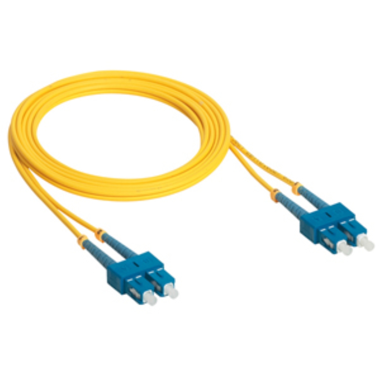 cordon optique - duplex sc/sc - os1/os2 - 3 mètres - jaune - legrand 032602