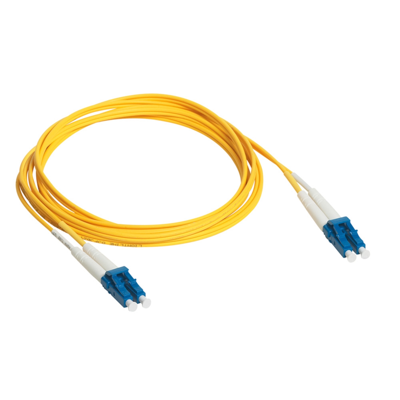 cordon optique - duplex lc/lc - os2 - 1 mètre - jaune - legrand 032606