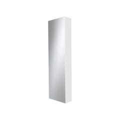 Coffret d'habillage ATOLE 13 modules en acier blanc avec porte miroir