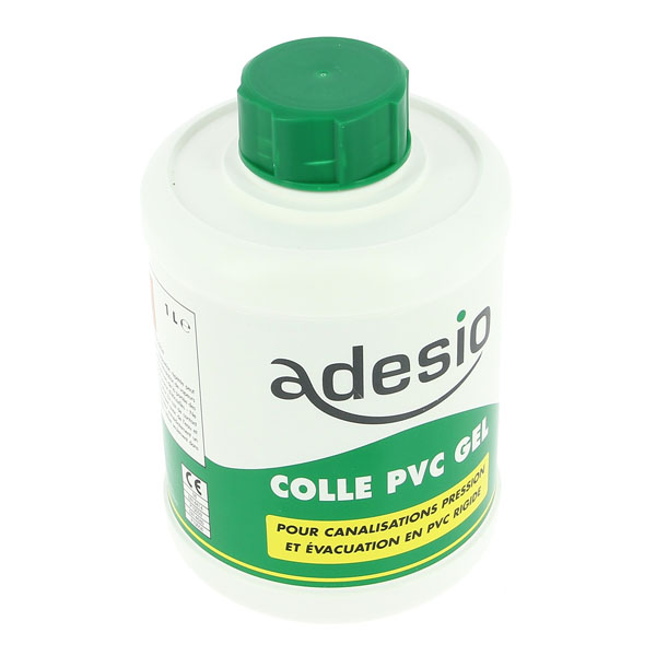 Colle pvc DOMAO gel avec pinceau bidon 1L