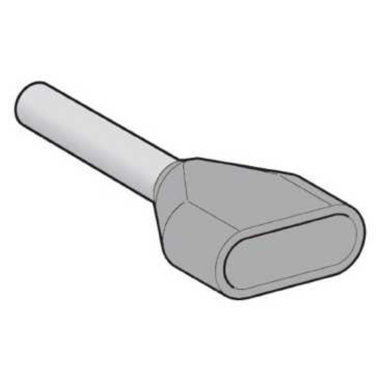embout de cablage - double - 2.5 mm2 - gris - schneider electric az5de025
