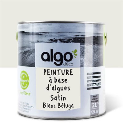 Peinture saine Algo - Blanc Beluga - 2L - Satin