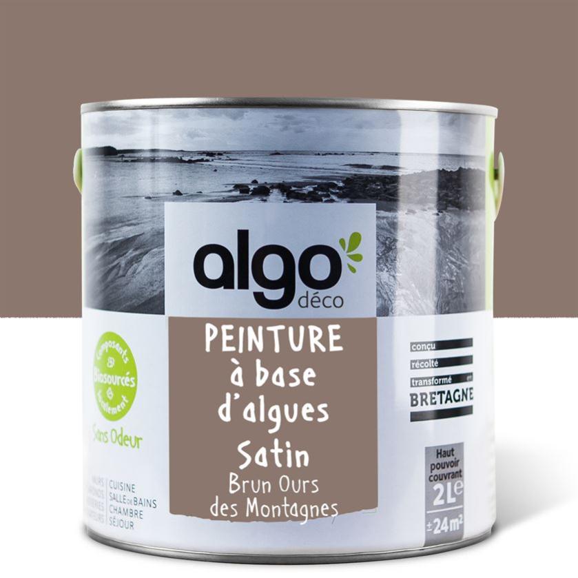 Peinture saine Algo - Brun - Ours des Montagnes - 2L - Satin