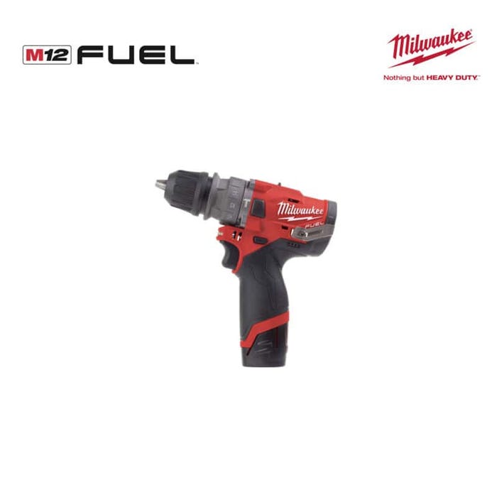 Perceuse à percussion MILWAUKEE FUEL M12 FPDXKIT-202X - 2 batteries 12V 2.0 Ah 1 chargeur 4933464138 1
