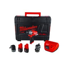 Perceuse à percussion MILWAUKEE FUEL M12 FPDXKIT-202X - 2 batteries 12V 2.0 Ah 1 chargeur 4933464138 5