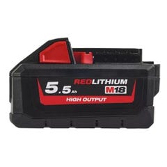 Batterie MILWAUKEE M18 HB55 RedLithium-Ion 18V 5.5Ah 4932464712 1