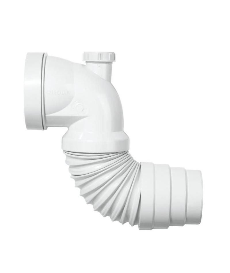 WIRQUIN Pipe coudée extensible avec piquage