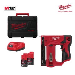 Agrafeuse MILWAUKEE M12 BST-202X - 2 batteries 2.0 Ah - 1 chargeur 4933459635 1